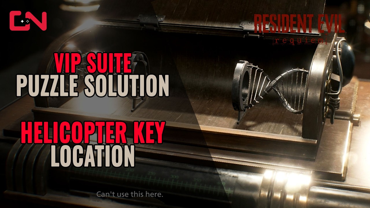 Resident Evil Requiem VIP Suite Puzzle Solution - Get Helicopter Key