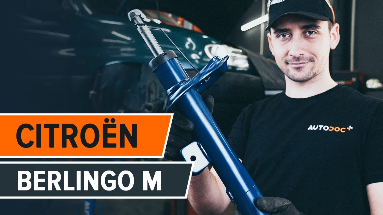 Jak wymienić przód amortyzator w CITROËN BERLINGO M [PORADNIK AUTODOC]