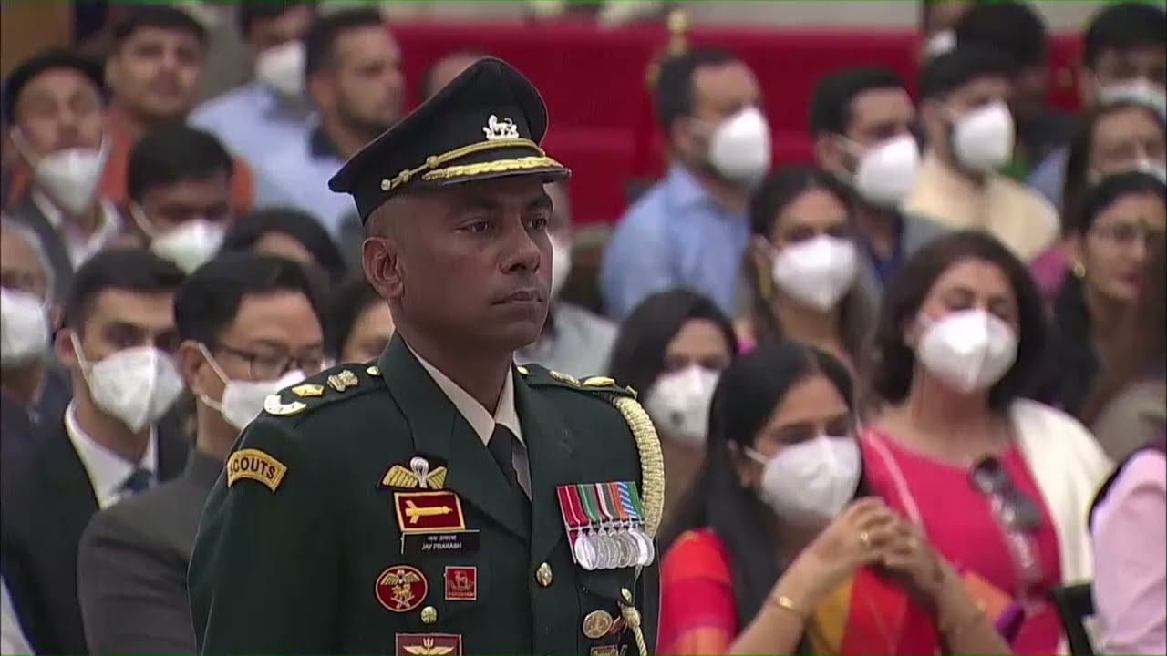 President Kovind confers Tenzing Norgay National Adventure Award, 2021 on Lt. Col. Jay Prakash Kumar