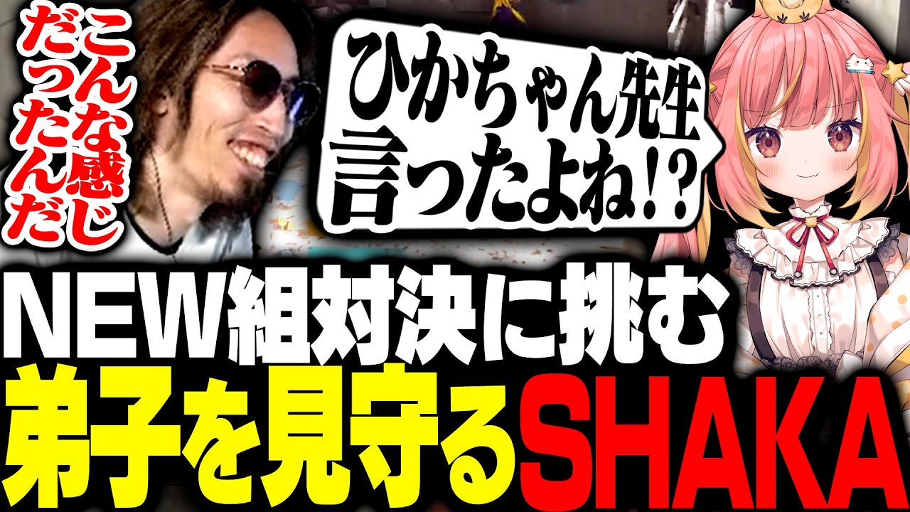 紫vs警察のNEW組対決に挑む弟子・飛良ひかりの活躍を見守るSHAKA【#NEWTOWN】