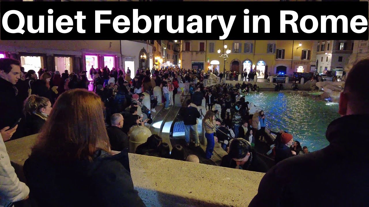 Rome Italy, Rome is Quiet and Peaceful in February, 2023