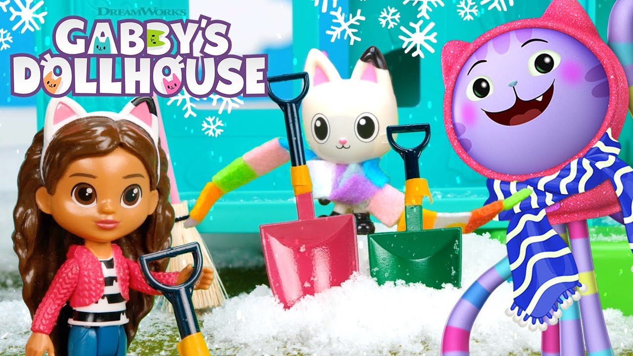 A Gabby Cat Holiday!  ❄️⛄️ All of Gabby's Winter Wonderland Adventures! | GABBY'S DOLLHOUSE