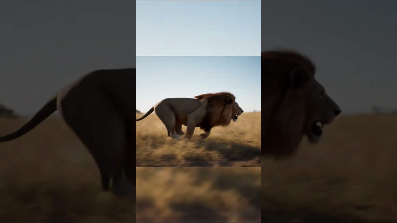 Lion vs Rabbit: You Won&rsquo;t Believe What Happens Next! 😱🐇 #WildlifeShowdown