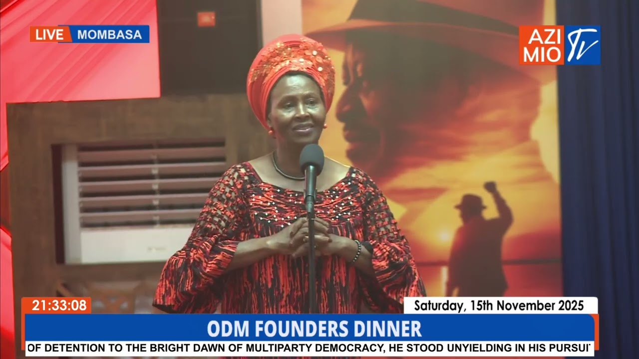 Mumbi Ngaru delivers POWERFUL speech, wows guests with rich ODM history during Founders Dinner