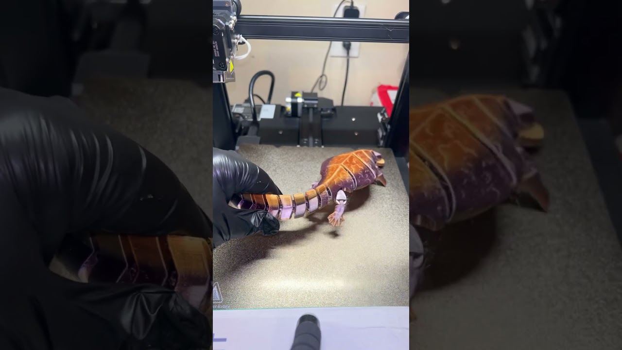 3d printed flexi articulated lizard 
