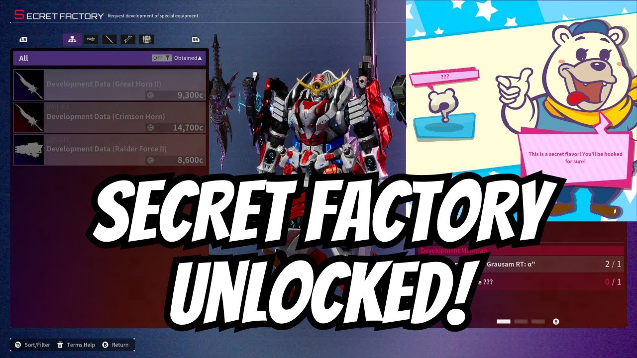 Разблокируйте секретную фабрику и создайте оружие боссов в Daemon X Machina Titanic Scion!