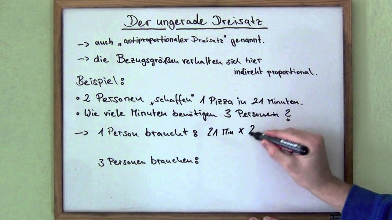 Der ungerade Dreisatz