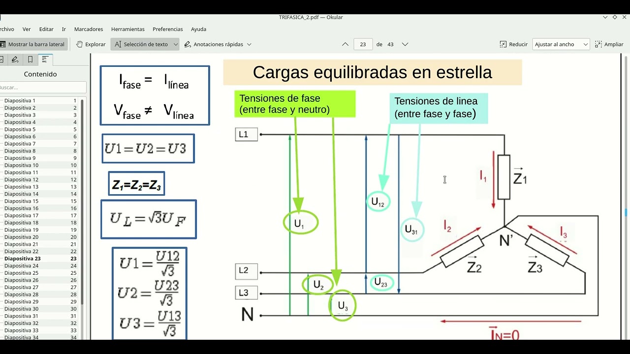 TRIFÁSICA: TENSIÓN DE LÍNEA, TENSIÓN DE FASE, INTENSIDAD DE LÍNEA, INTENSIDAD DE FASE