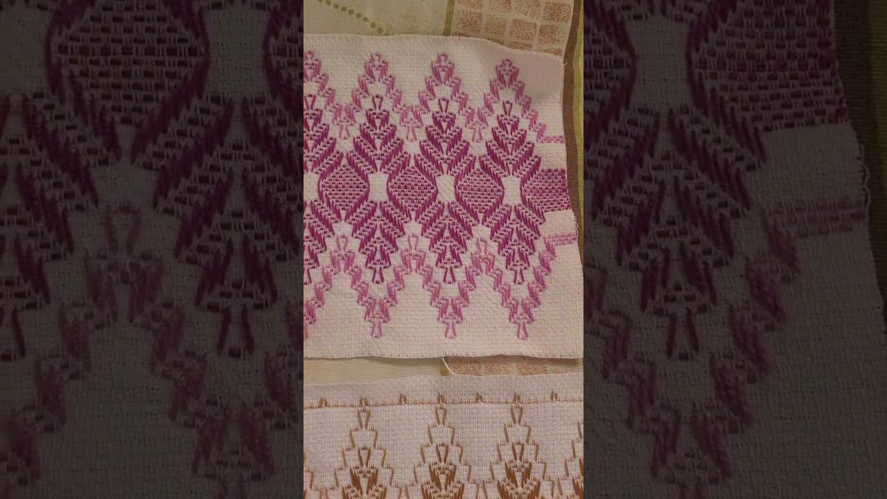 OLHA QUE LINDO BORDADO DE VAGONITE DE LINHA,BONITO E FACIL DE FAZER