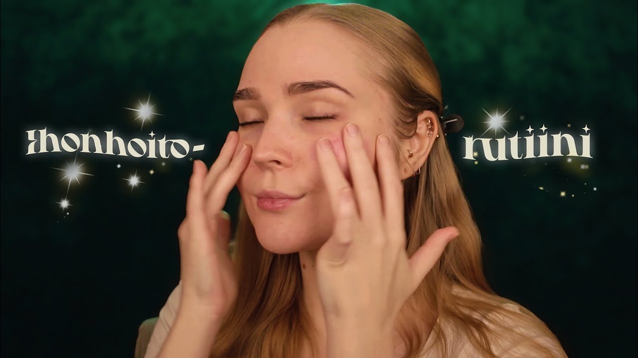 ASMR SUOMI 💚 Jokailtainen ihonhoitorutiini (kuiskailua, tuotteiden naputtelua) ✨