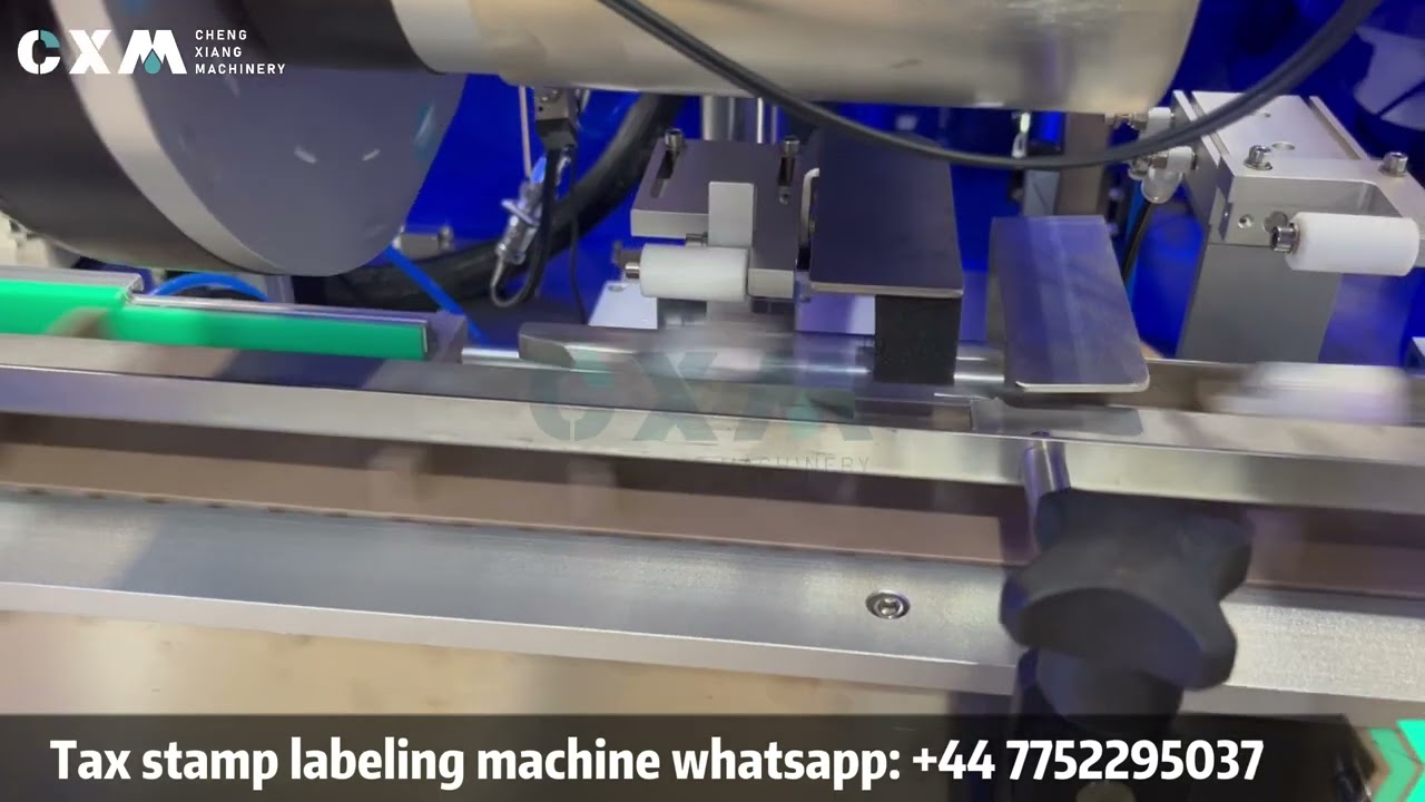 Tax stamp labeling machine 