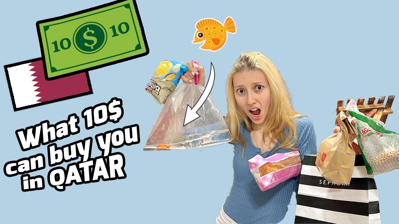 Buying everything i can with 10 $ 💵 SHOPPING IN QATAR 🇶🇦