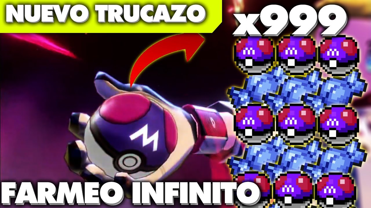 NUEVO TRUCAZO! como CONSEGUIR MASTER BALLS y CARAMELOS RAROS INFINITOS en POKÉMON ESPADA y ESCUDO