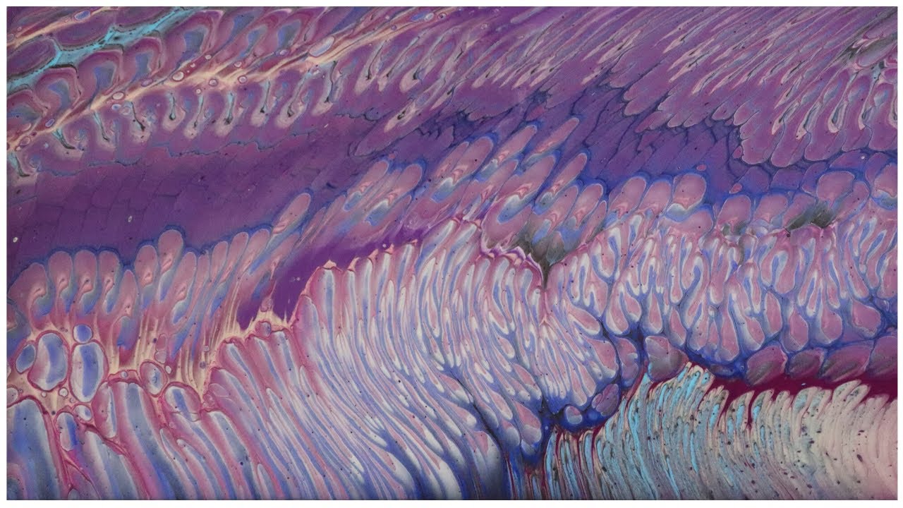 'Blow Me Away' Wandering Straight Pour & Wandering Pretzel Pour Acrylic Fluid Art Tutorial #210