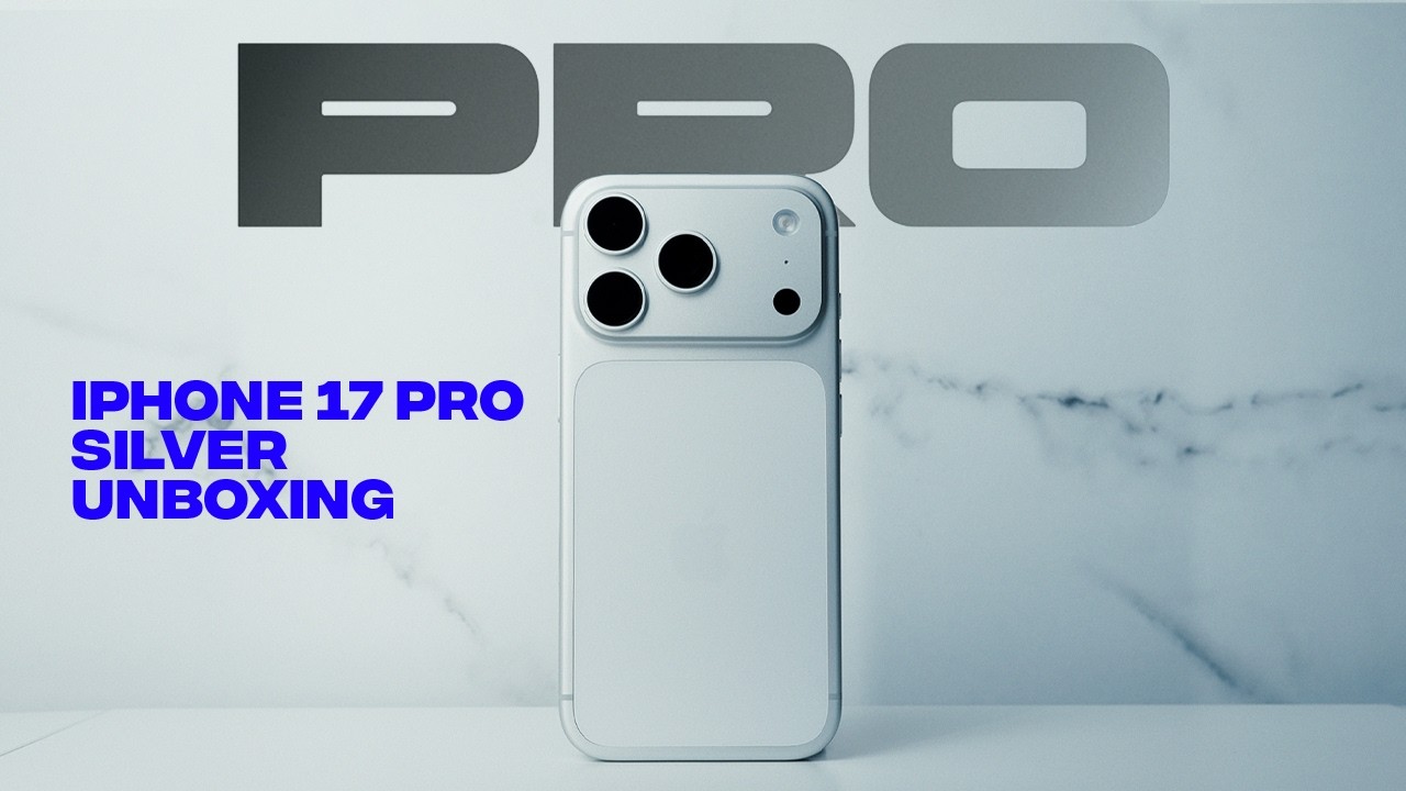 iPhone 17 Pro Silver Unboxing – Satisfying Cinematic