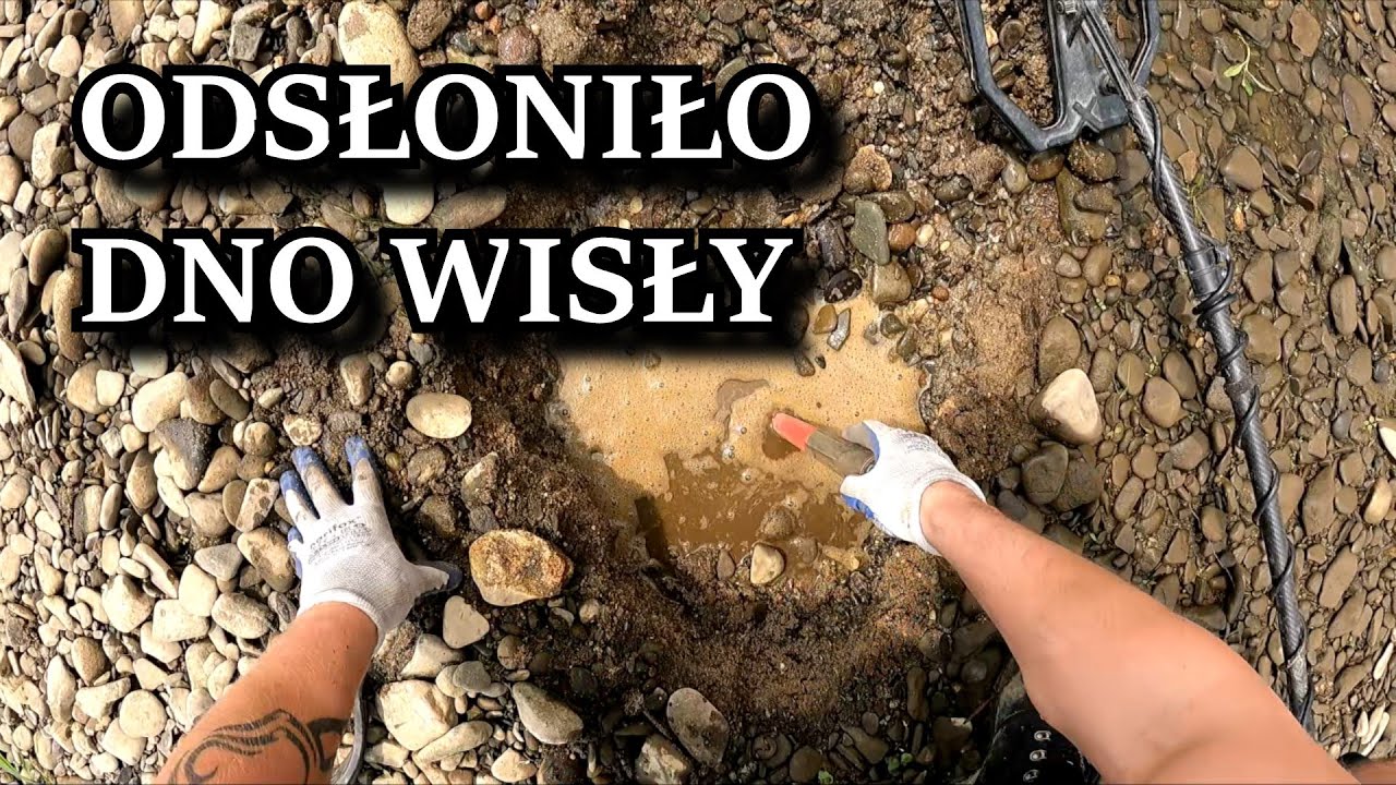 Rekordowy niski stan wody na Wiśle  poszukiwania rzeczy współczesnych