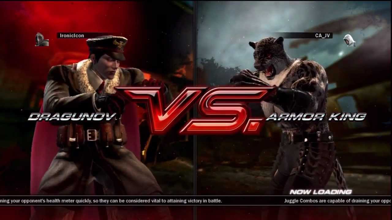 Tekken 6 Dragunov & Miguel vs Armor King & King #6 