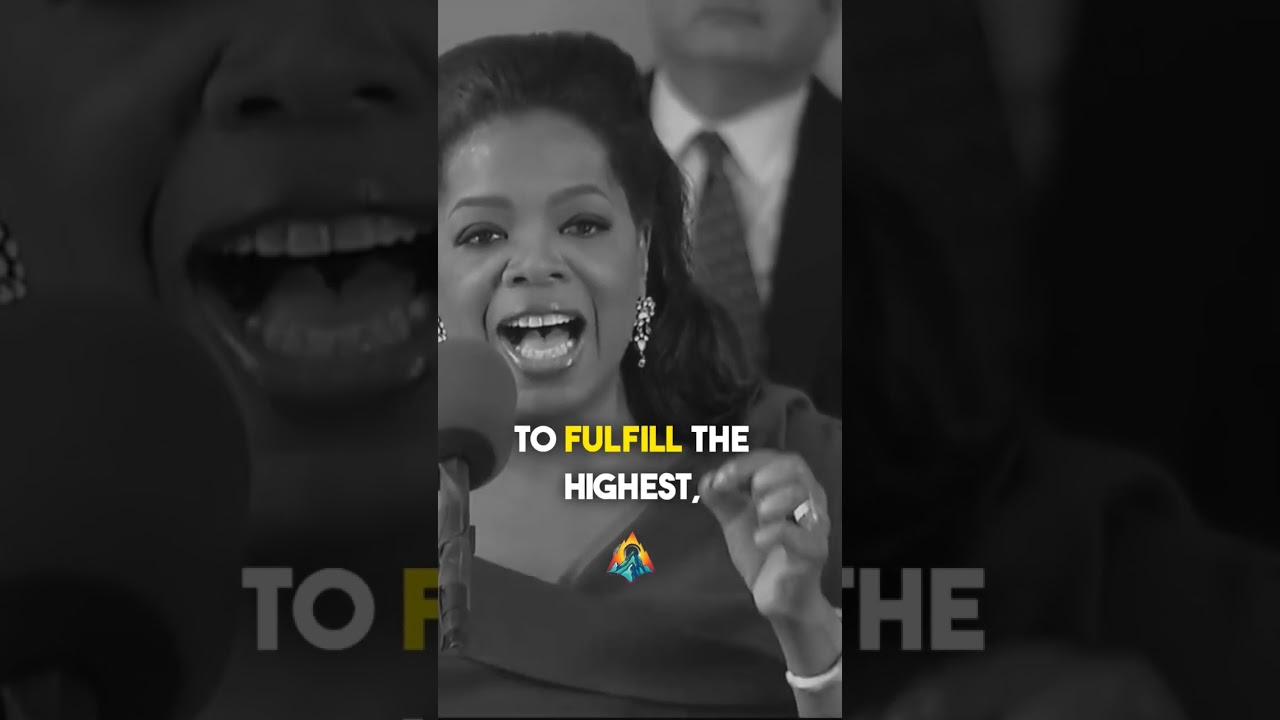 Oprah Winfrey - The Ultimate Goal | Inspirational - Harvard Commencement Speech | Motivational Video