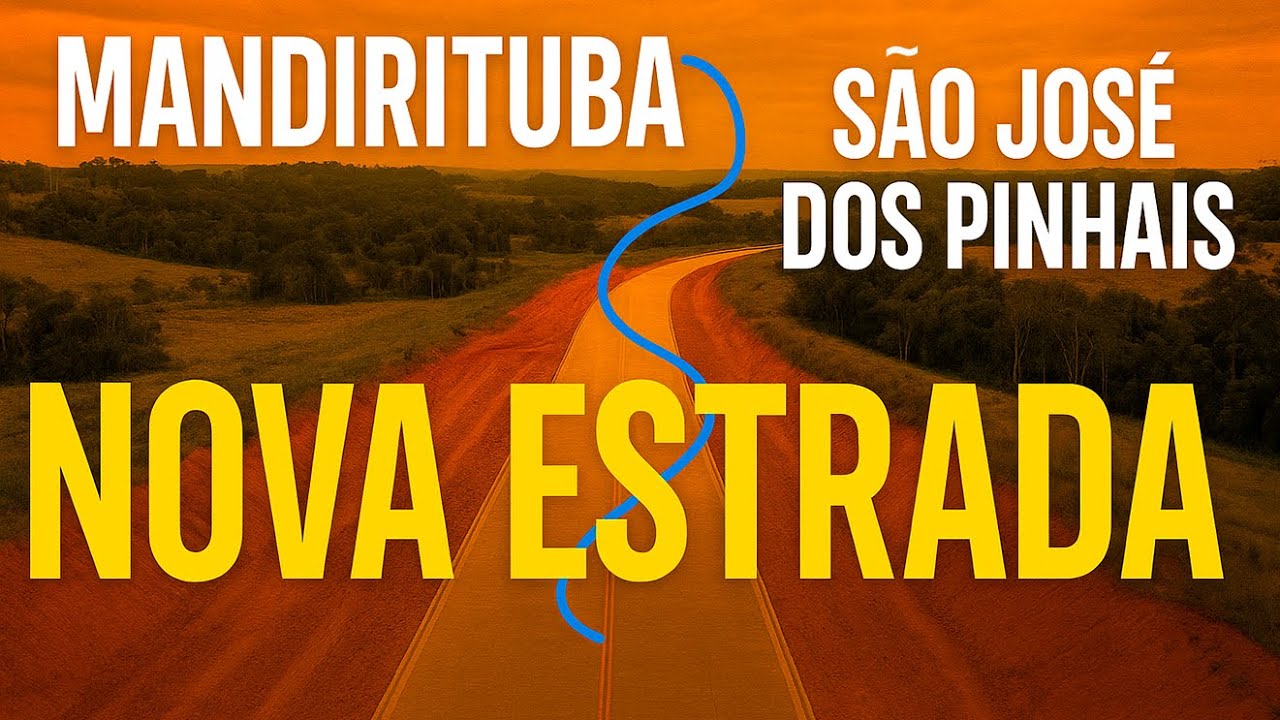 NOVA ESTRADA MANDIRITUBA - SÃO JOSÉ DOS PINHAIS - 4K - IMAGENS COM DRONES