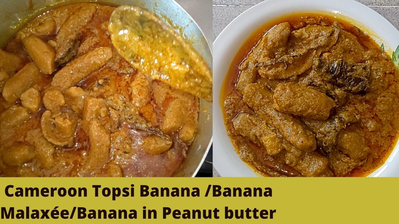 How to cook Cameroon Topsi banana  #Bananamalaxée #Bananainpeanutbutter #Cameroonfood #Howto