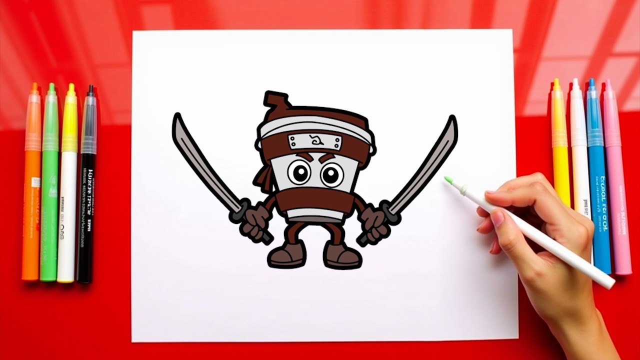 Cách Vẽ CAPUCHINO ASESINO Italian Brainrot Dễ Dàng Từng Bước
