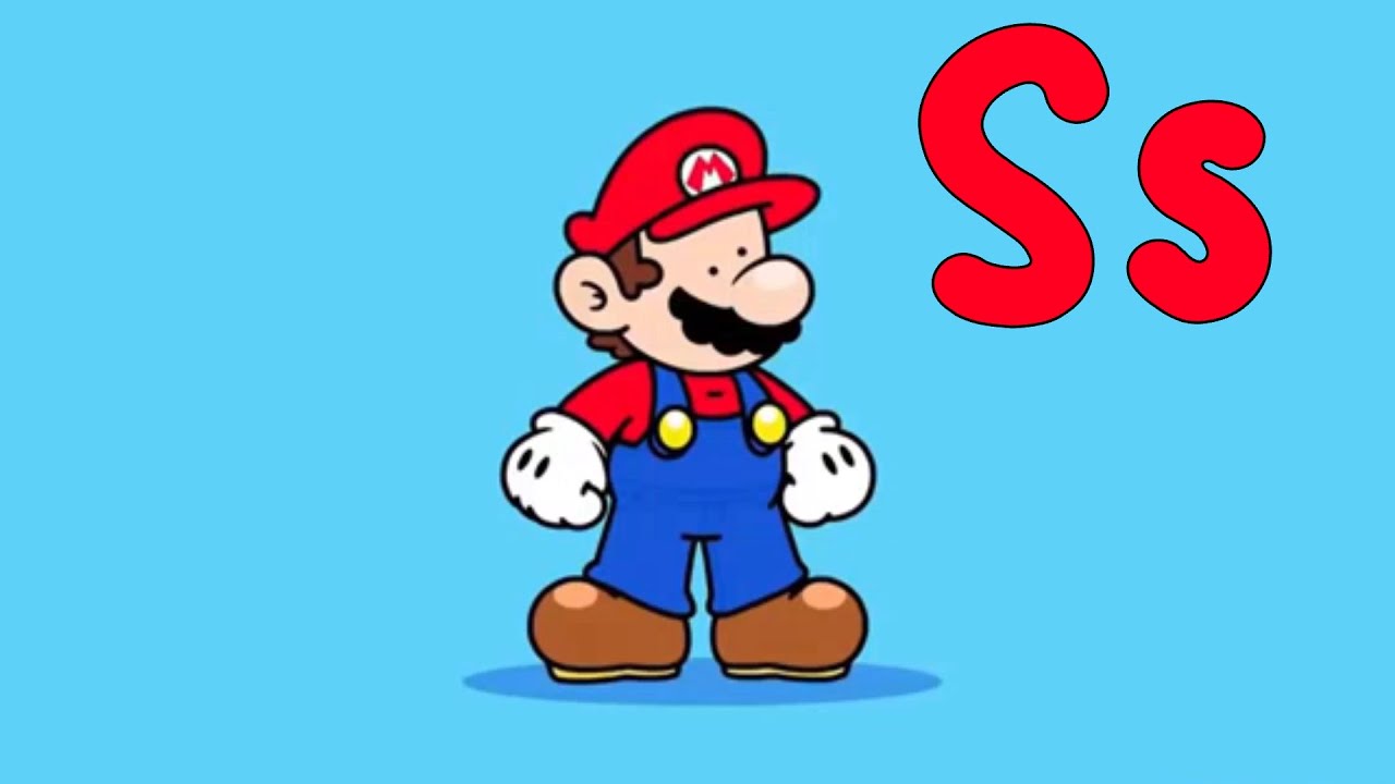 S for ??  Phonics Song - Watch what happens to Mario | Kidzstation