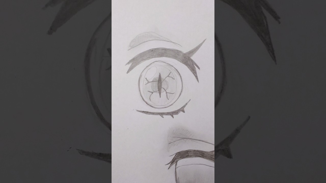How to draw Nezuko Kamado eye 👀🩷✨ #art #animedrawing #eyes