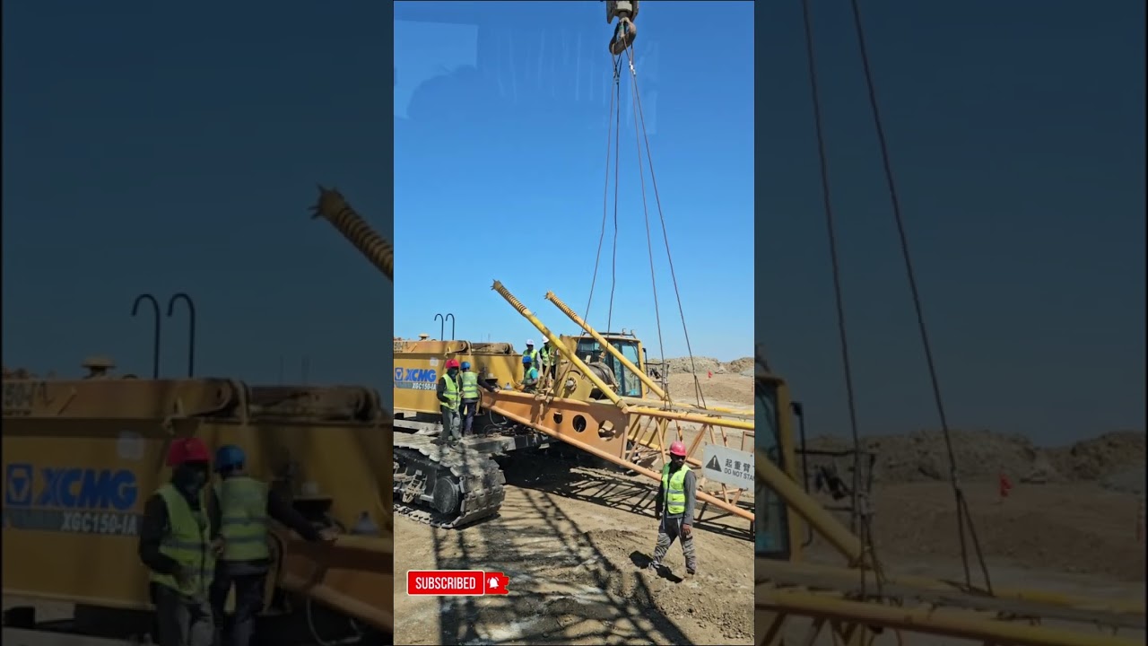 Xcmg Crawler Crane Assemly||Xcmg 150 Ton crawler crane full video