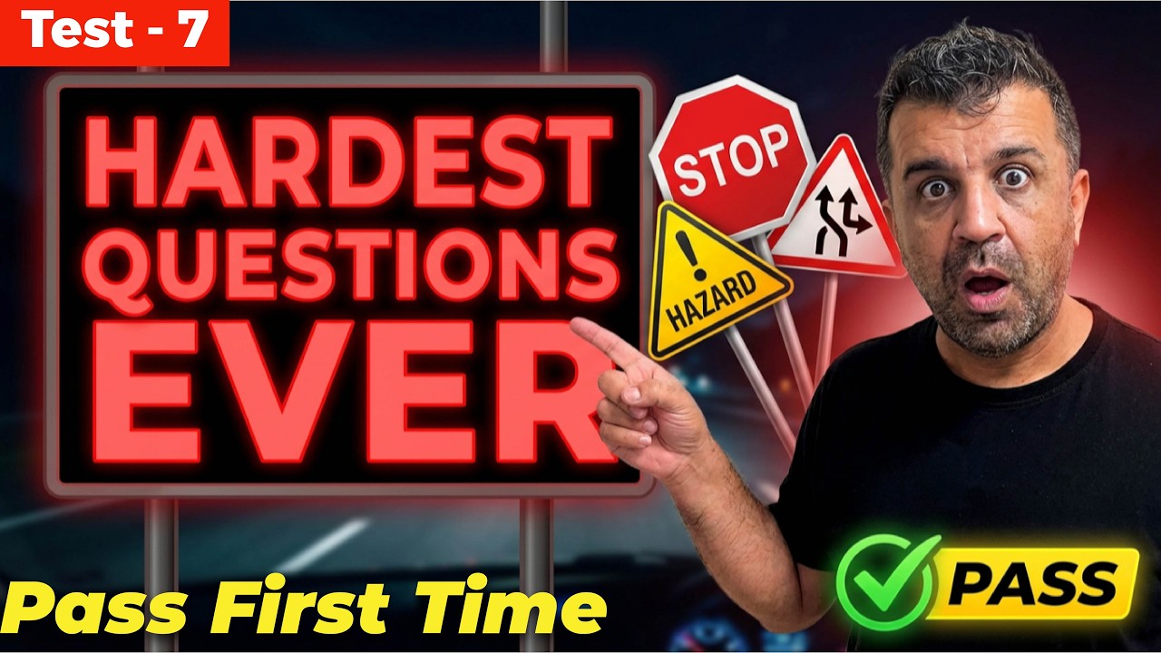 Test 7B Hardest 25 Theory questions | Official theory test questions 2026 |  Free Mock Theory test