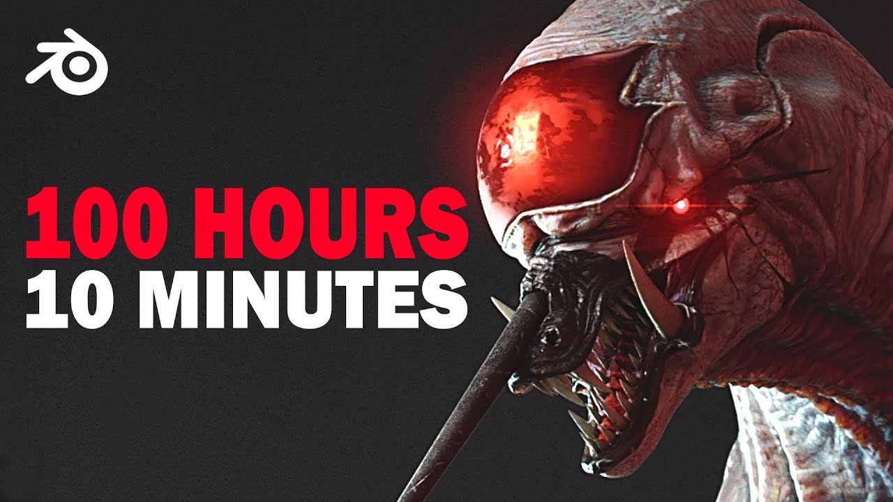 Blender 3.2 - SCI-FI CREATURE in 10mins (SHOWCASE)