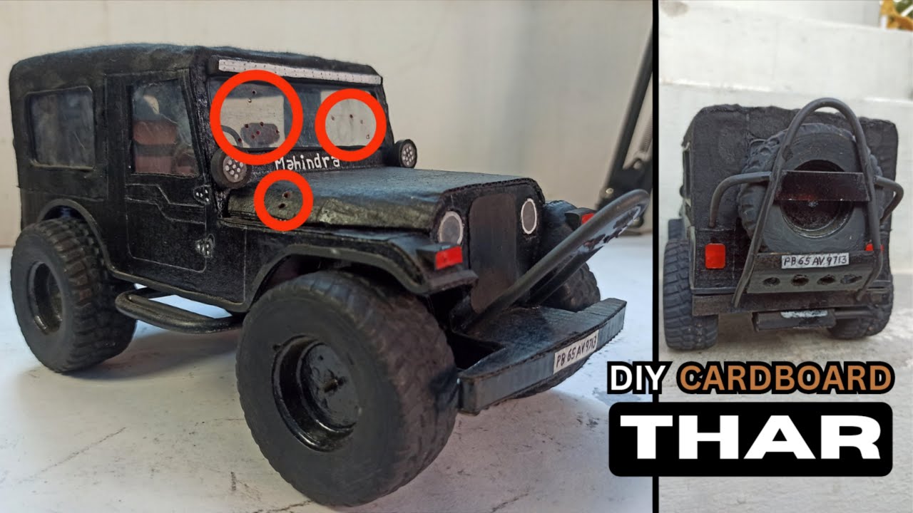 How to Make Thar with Cardboard | Cardboard से Thar बनाई @vijaymodel75