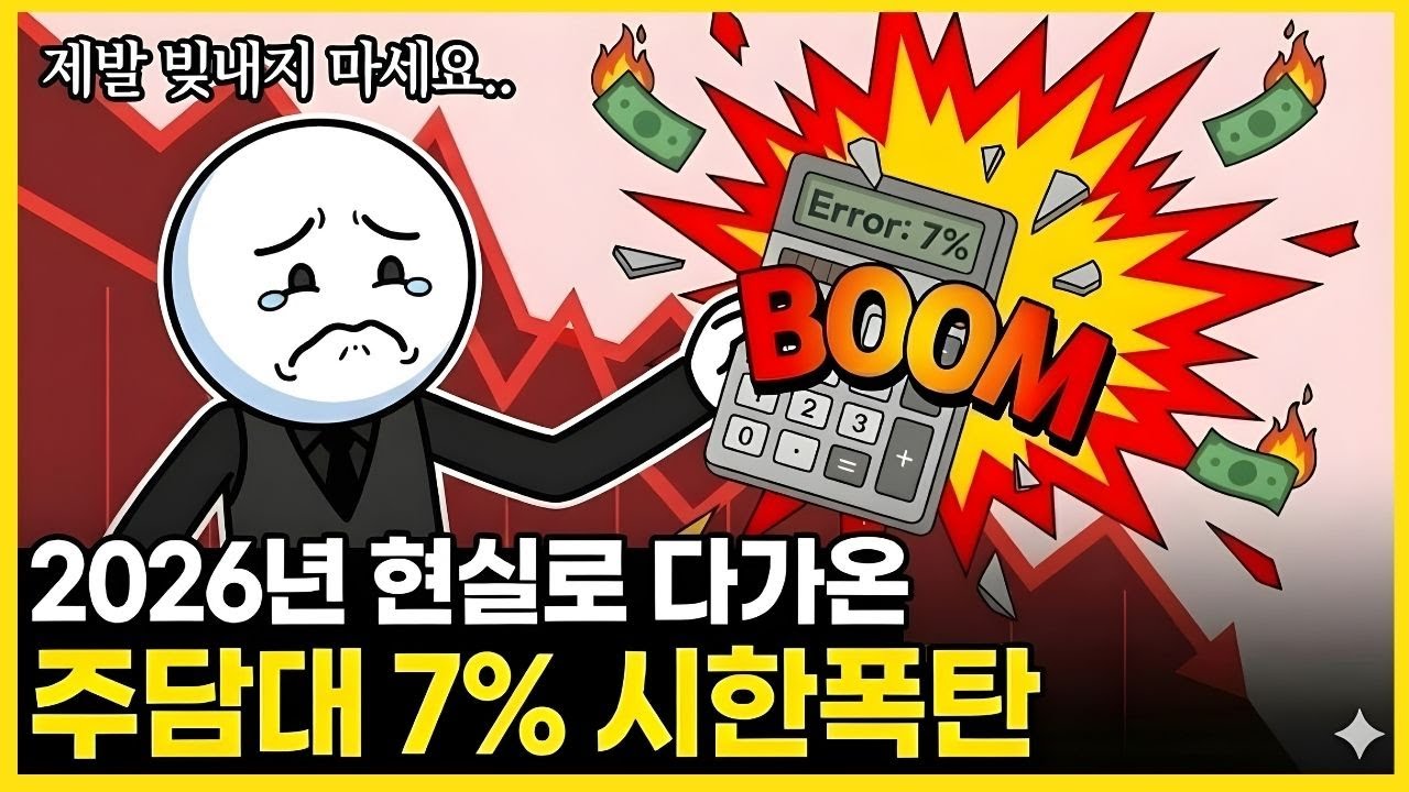월 이자만 100만 원 더 내라니    주담대 7% 돌파, 버티던 영끌족들이 결국 무너지는 '마지노선' 붕괴