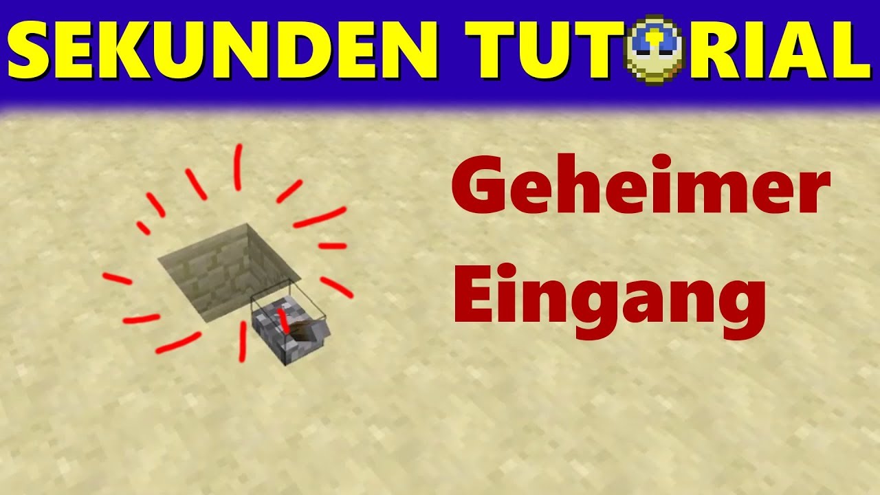 ⏱Sek. Tutorial 5: Verstecktes LOCH im BODEN