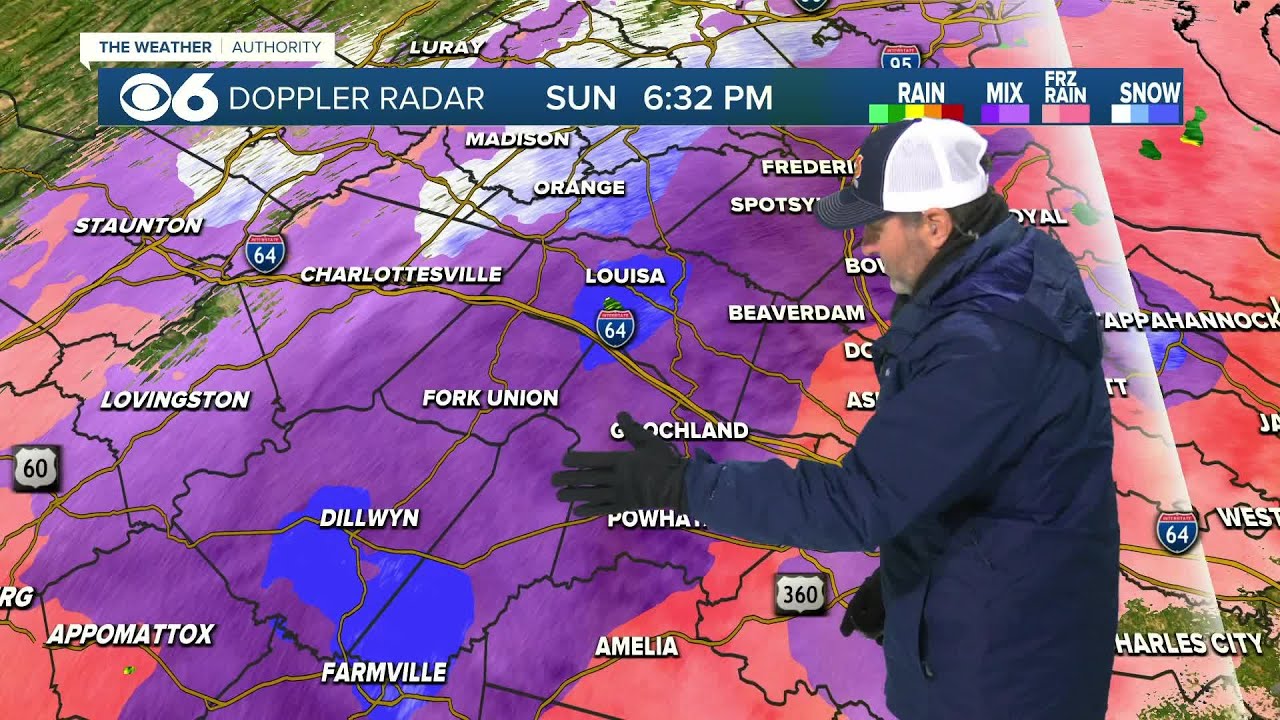 COMPLETE COVERAGE: Sleet, freezing rain tracking through Central Virginia