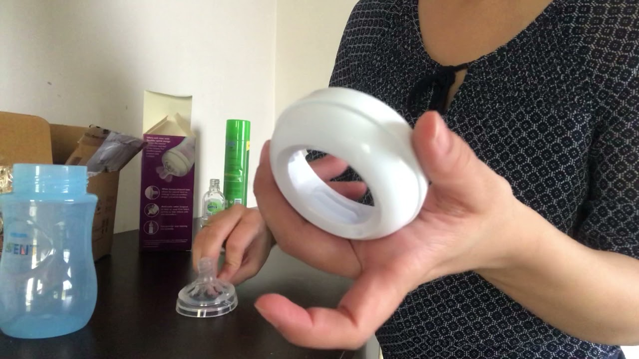 Phillips avent natural flow bottle/ How to use it properly/ Baby bottle feeding
