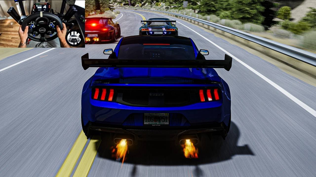 New 2025 Ford Mustang GTD Vs Audi R8 Vs Porsche 992 - Assetto Corsa