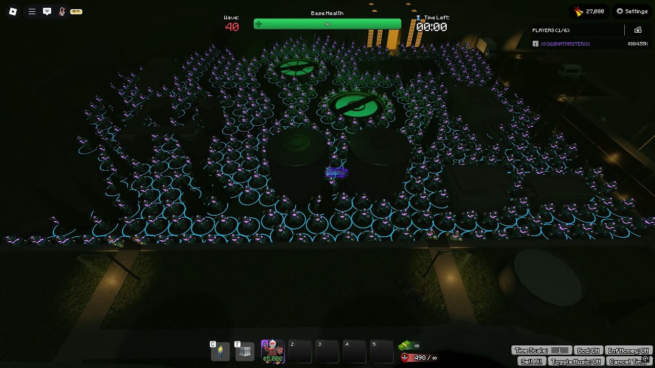 I used 500 accelerators to kill 1 super mega nuclear monster in admin mode (TDS)