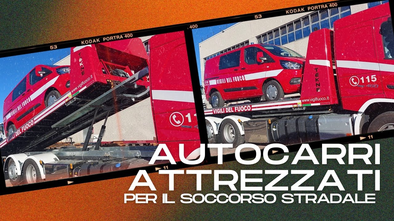 AUTOCARRI ATTREZZATI PER IL SOCCORSO STRADALE | TEKNE per Vigili del Fuoco