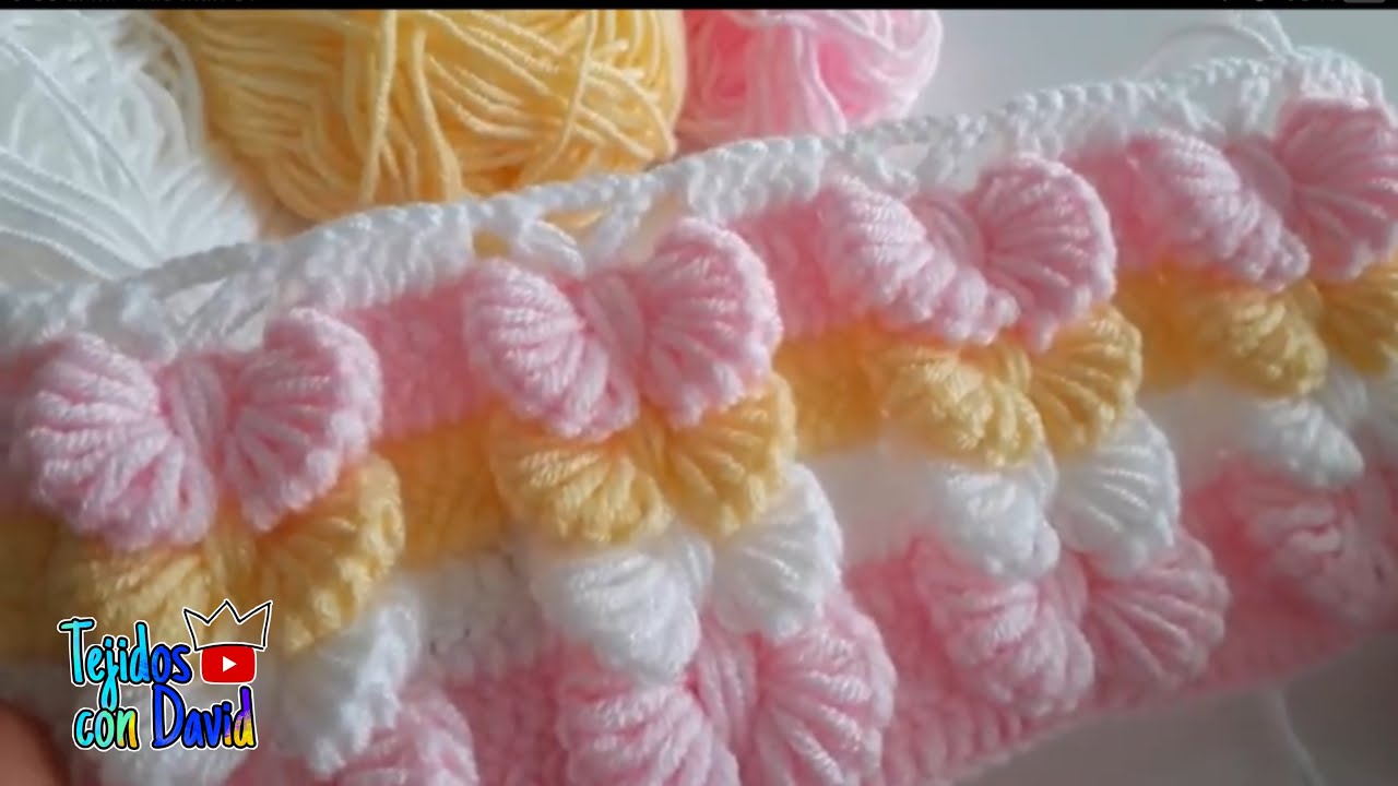 Cómo tejer en punto chongo o moño en 3D tejido a crochet //How to crochet a 3D chongo stitch 🌟🌟