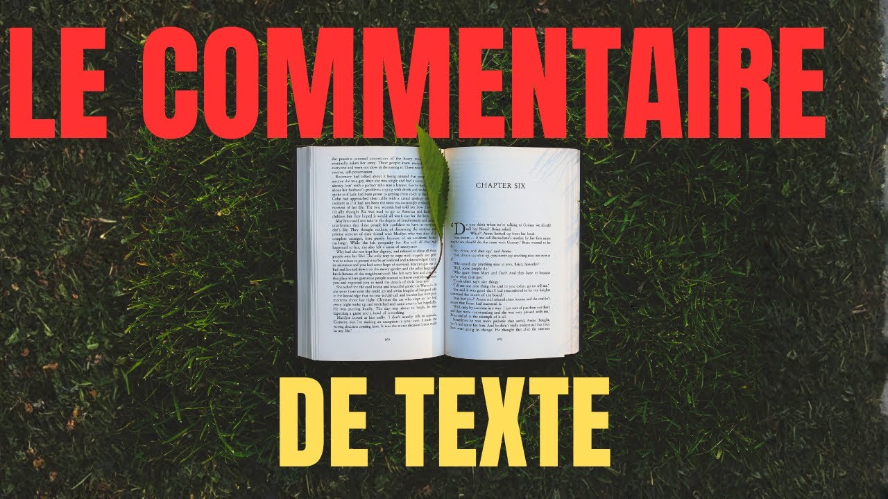 COMMENT FAIRE UN COMMENTAIRE DE TEXTE ? | CONCOURS