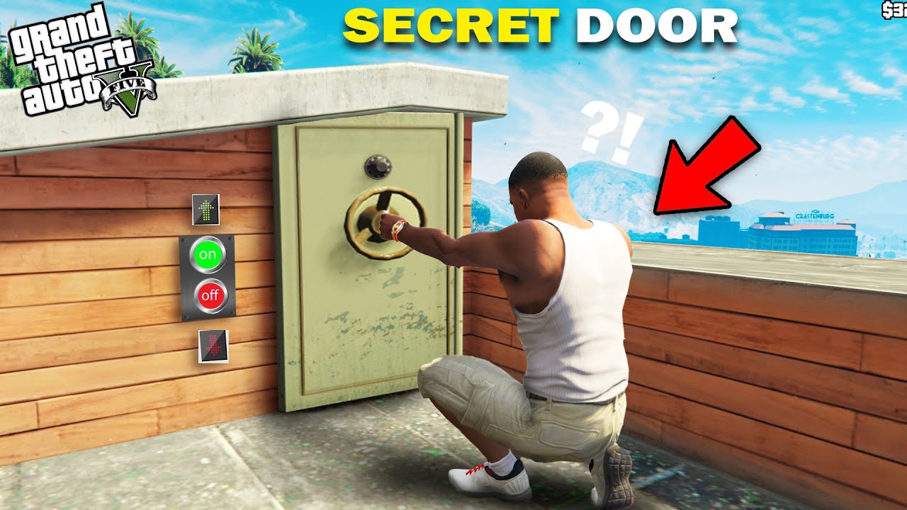 GTA 5 : Franklin Found Secret Bunker Inside Franklin's Terrace in GTA 5.. (GTA 5 Mods)