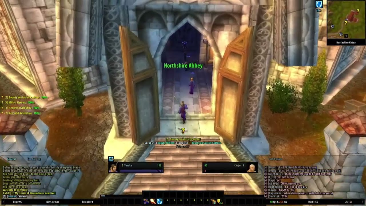 WoW Gregorian Chant in Northshire Abbey