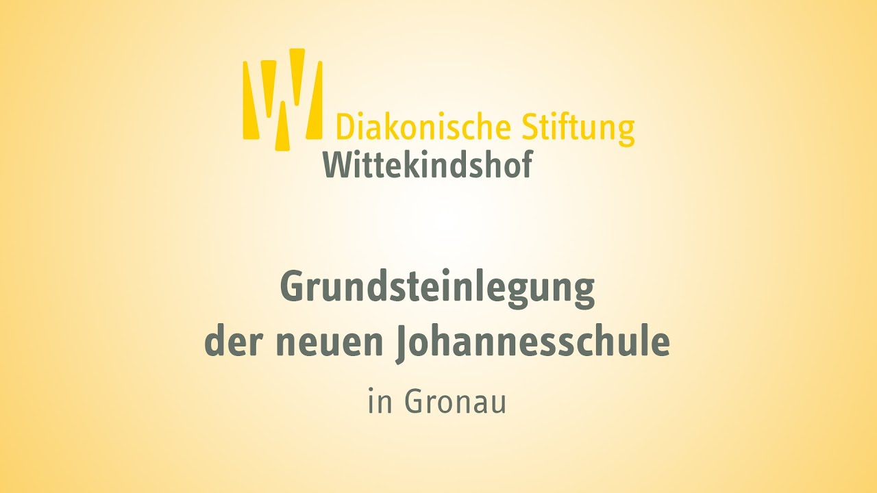 Grundsteinlegung für die neue Johannesschule