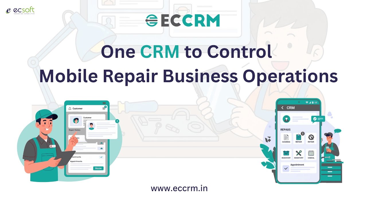 CRM for Mobile Service Business | Mobile Repair Business CRM #crm #businesssoftware #fieldservicecrm