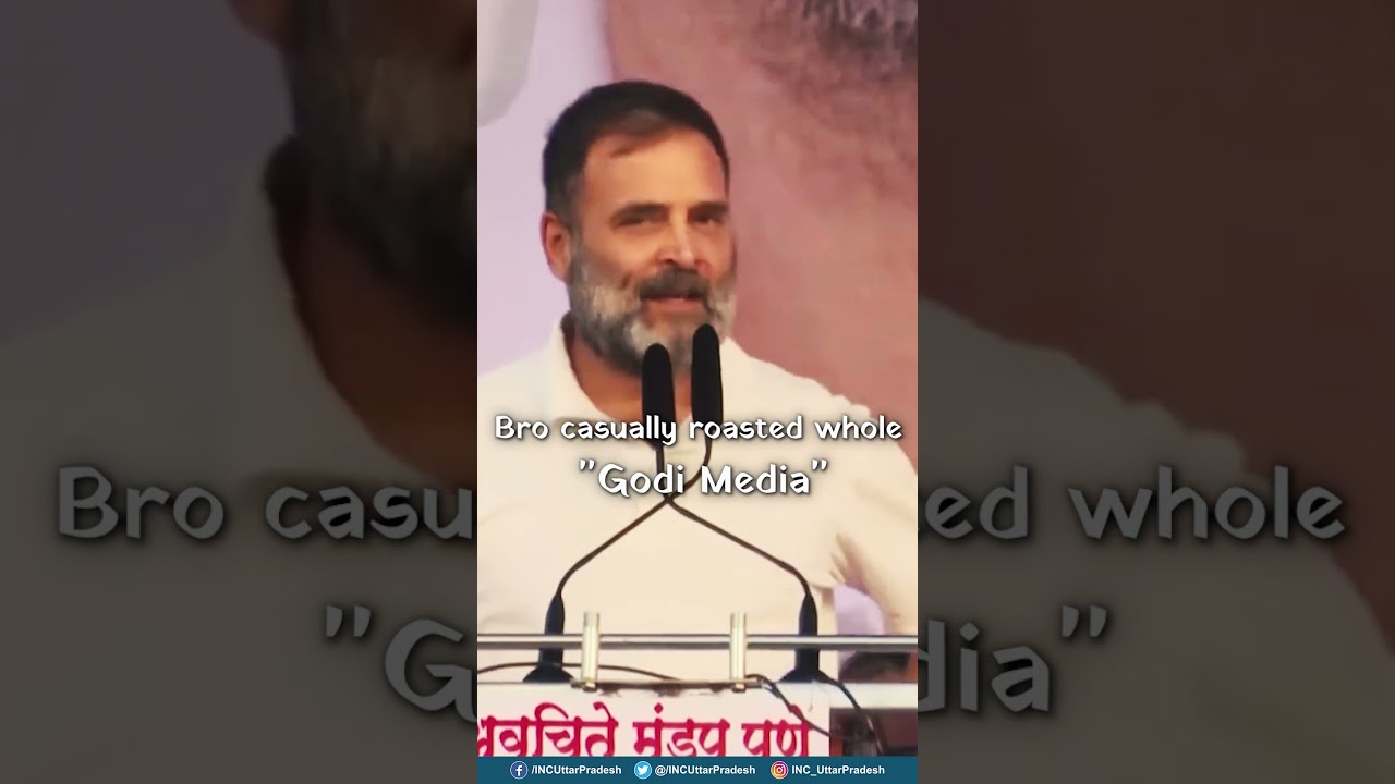 Godi Media ko roast karne ka tareeka thoda kazual tha Rahul ji ! 😂| UP Congress |