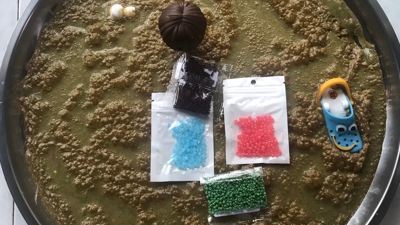 I MIXED CRAZY BEADS SLIME… It Looks DISGUSTING 🤢💚