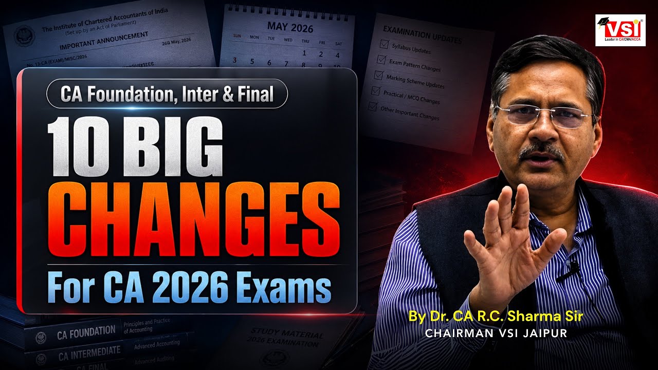 🚨 10 Big Changes Every CA Student Must Know for 2026 Exams 📚 | Foundation, Inter & Final