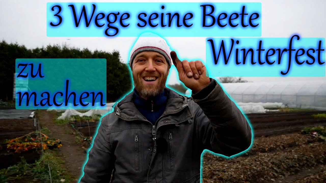 Beete für den Winter vorbereiten - Mulch - Gündünger und...