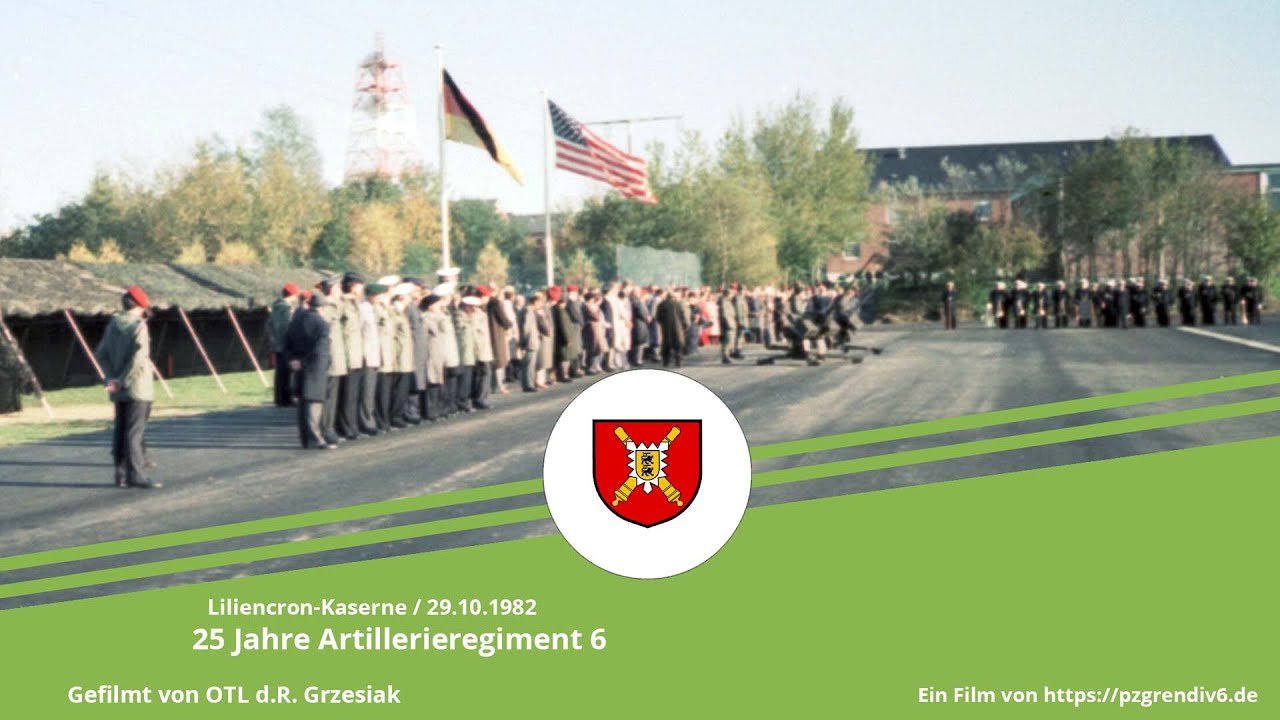 ArtRgt 6 - Regimentsappell zum 25-jährigen Jubiläum (29.10.1983)