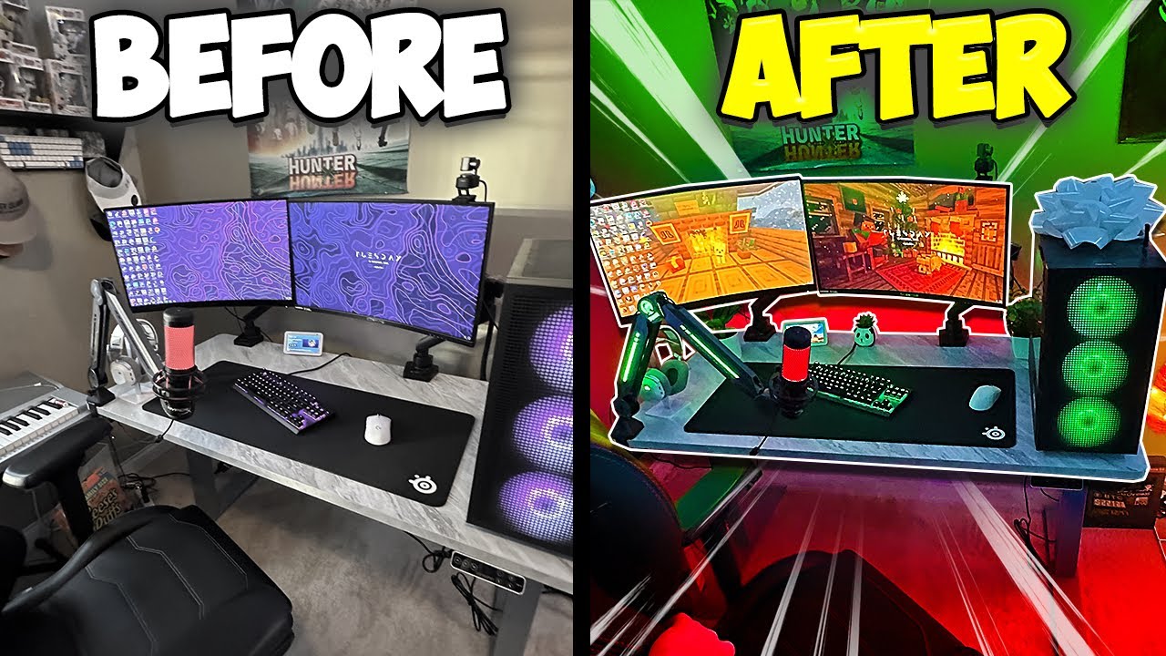 I Transformed My $5000 Dollar Gaming Setup for Christmas!🎄